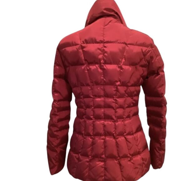 CALVIN KLEIN RED ZIP UP PUFFER WINTER FLEECE LINED COAT JACKET PXS - Picture 2 of 9